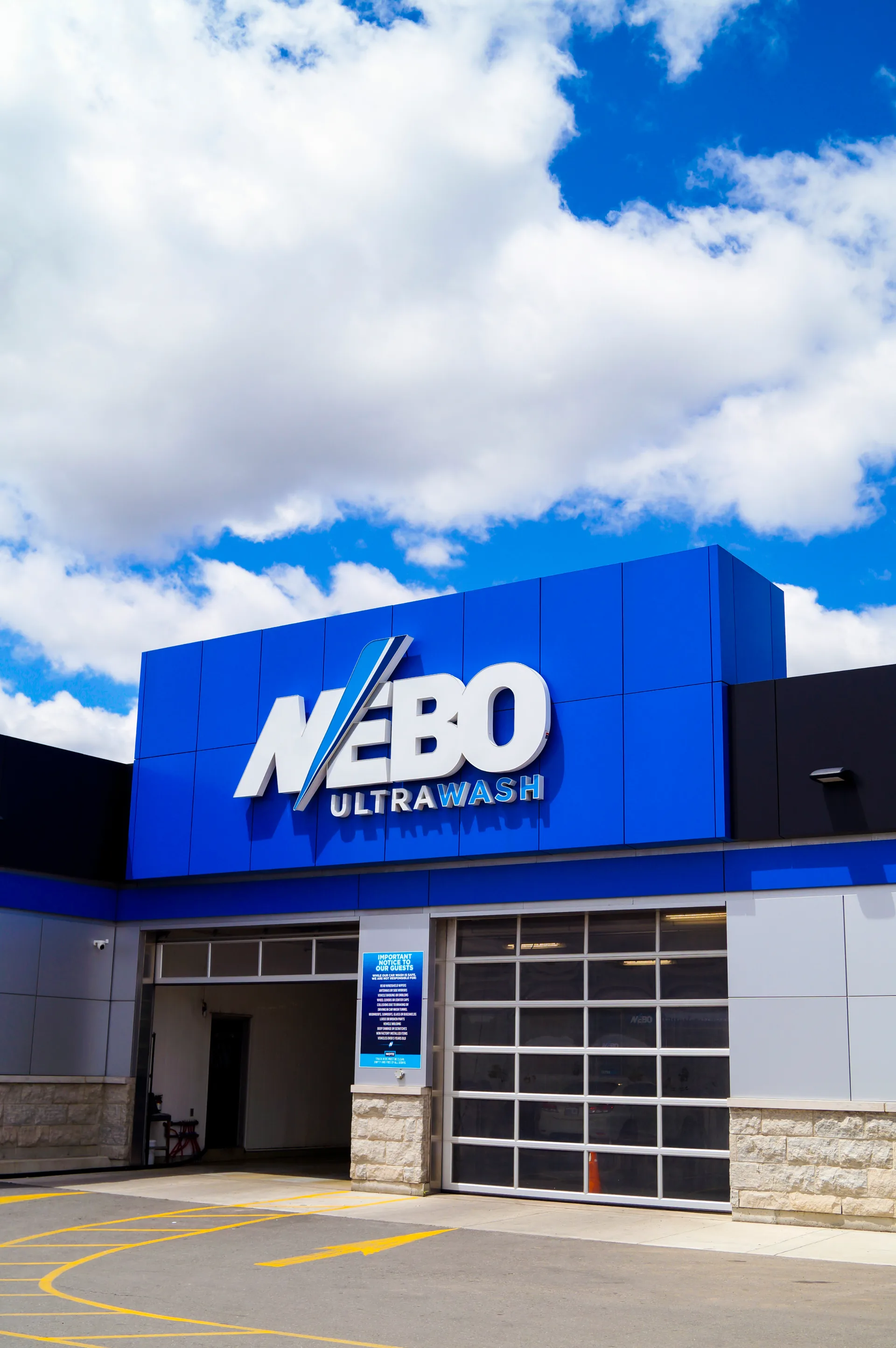Nebo Plaza illuminated sign