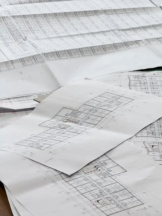 Architectural drawings during the consultation and design stage