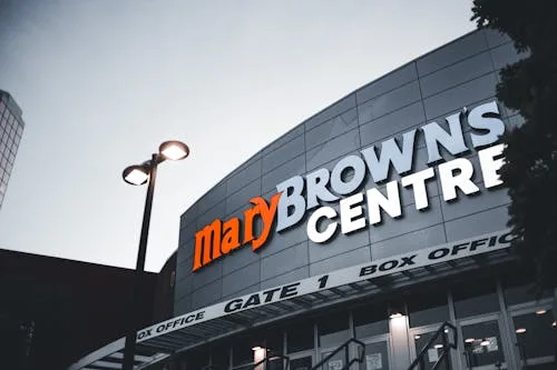 Installed channel letter sign
