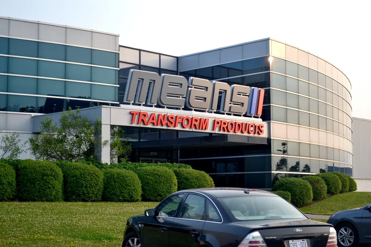 Installed channel letter sign